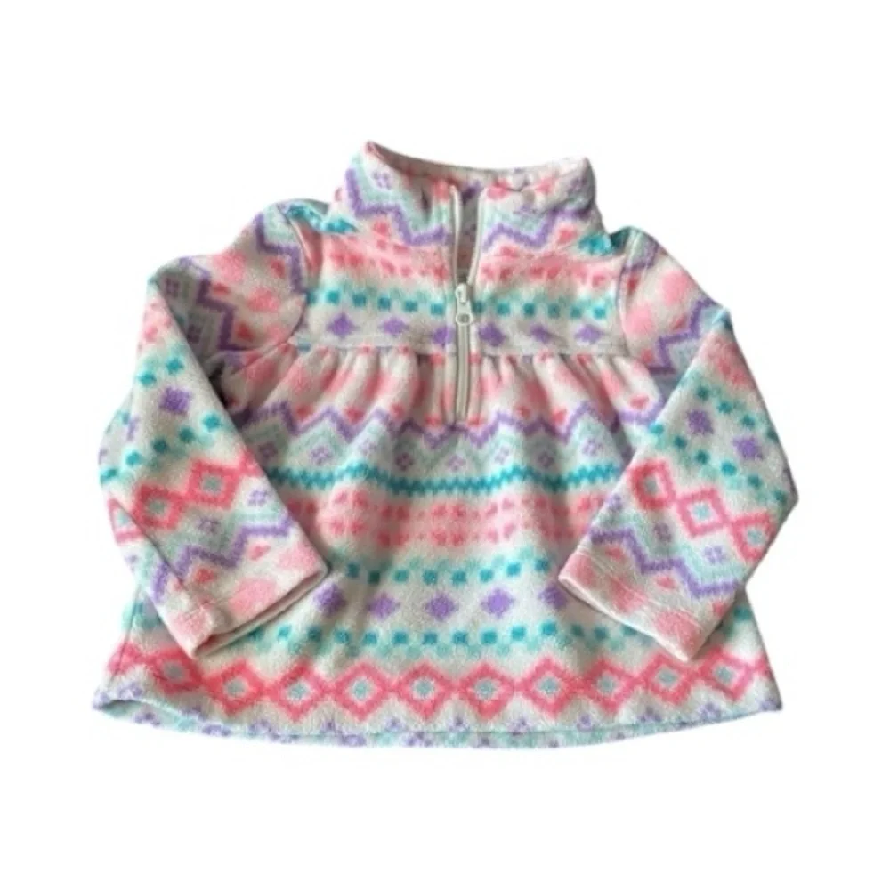 CHILDRENS PLACE-3T HALF ZIP FLEECE TOP